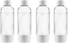 4-pack AGA AQVIA PET-pullo, 1L (valkoinen)