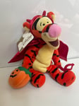 Rare Collectible Disney Store Halloween Devil Tigger Soft Beanie Plush 9"