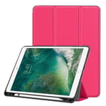 iPad Air (2019) treviks läderfodral - Rosenröd