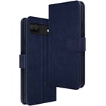 Housse Google Pixel 6A Clapet Portefeuille Fonction Support Vidéo bleu nuit