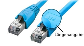 Câble de Brassage (RJ45) S-FTP, Cat 5e, Bleu, 0,5m