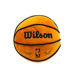 Character World NBA Officially Licensed Wilson Design Ball Round Cushion, Super Soft Orange Basketball Pillow, Perfect For Any Bedroom, on the Sofa 35 x 35cm