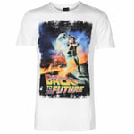 Back To The Future Poster T-shirt Mens White Tee Shirt Tshirt Top