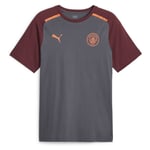 Manchester City T-Shirt Casuals - Grå/Orange - PUMA, storlek X-Large