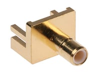 RS PRO Female Coaxial Connector SMB Connector PCB Soldering Connector 50Ω Subminiature Straight