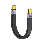 Kort USB C till USB C-kabel 8K 40 Gbps dataöverföringssladd Laddningskabel Bred användning