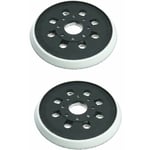 Lot de 2 patins de ponceuse de rechange à 8 trous de 12,7 cm, compatibles avec Bosch GEX 125-1 AE, PEX 220 A, PEX 220 AE