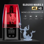 ELEGOO Mars 3 Imprimante 3D en Résine MSLA avec Écran LCD Monochrome 4K Ultra de 6,66 Pouces, Précision d'impression Ultra-élevé42