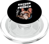 Bulldog français Excuse My Frenchie Vintage Bulldog Lover PopSockets PopGrip pour MagSafe