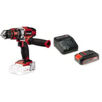 Einhell Perceuse Visseuse à percussion sans fil TE-CD 18/48 Li-i-Solo Power X-Change (Li-ion, 18V, Couple 48 Nm) avec Chargeur et Batterie 2,5Ah