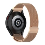 Samsung Galaxy Watch 4 41mm / Watch4 40mm/44mm - Milanese armband i rostfritt stål 20mm Rose guld