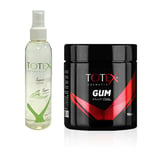 Totex Hair Styling Gummy Gel 700ml & Traditional Lemon Cologne Aftershave 200ml