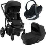 Britax Römer Smile 4 Duovagn inkl. BeSafe iZi Go Modular X2, Space Black