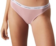 Calvin Klein 3 Pack Bikini (Low-Rise) 000QD5207E Culottes, Multicolore (Syrah/Subdued/Prairie Peach), S Femme