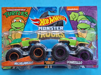 Michelangelo Vs Donatello 🔥 Hot wheels Monster Truck Trucks Ninja Turtles