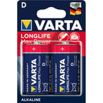 Longlife Max Power D / LR20 Batteri 2-pack