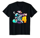 Youth I'm 4 For 4 Year Old Boy Space Astronaut 4th Birthday T-Shirt