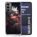 Cokitec Coque Renforcée pour Samsung Galaxy S24 FE Manga Naruto Kakashi Dark