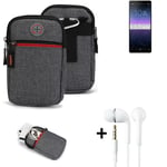 Belt bag + headphones for Sony Xperia 10 II Phone case