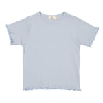 Copenhagen Colors Summer Pointelle T-Shirt Dusty Blue | Blå | 98 cm