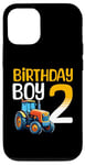 Coque pour iPhone 12/12 Pro Tracteur agricole pour 2e anniversaire garçon 2 ans