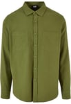 Urban Classics Men's Flanell Shirt, Newolive/newolive, XL