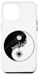 Coque pour iPhone 13 Pro Max Drôle Yin Yang Occulte Lune Soleil Blanc Noir Méditation