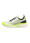 FILA Men's FFM0070 Running Shoe, Gray Violet-Neon Green-Black, 10.5 UK