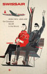 AIRLINES SWISSAIR  Rgyy-POSTER HQ 50x70cm d'une AFFICHE VINTAGE