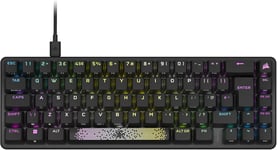 K65 Pro Mini Rgb 65% Clavier De Jeu Filaire Optique-Mecanique-Commutateurs Lineaires Opx-Capuchons De Touches Pbt Double-Shot-Compatible Icue-Pc,Ps5,Ps4,Xbox-Azerty Fr-Noir