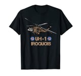 Military Aircraft UH-1 Iroquois Huey Helicopter Army Aviator T-Shirt