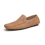 Bruno Marc Mocassins et Loafers Hommes Confortable Slip on Décontracté Chaussures Bateau et Mocassins pour Homme Tan 3251314 Taille 42