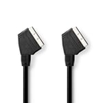 Nedis SCART-kabel, 480p, 2m - Svart