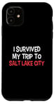 Coque pour iPhone 11 T-shirt « I Survived My Trip To Salt Lake City »