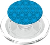 Teal Blue Cubes Hexagons Triangles Box Mesh Pattern PopSockets PopGrip pour MagSafe