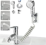 douchette adaptable sur robinet,Facile à laver les cheveux et à nettoyer les assiettes,douchette lavabo/ coiffeur/ evier,rallonge robinet lavabo