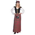 amscan- Scottish Lady Size 10-12 Déguisements, Femme, 9911187, Multicolore, M