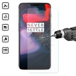 OnePlus 6 skärmskydd 9H passar skal fodral hörlurar - Transparent OnePlus 6