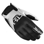 SPIDI Gants de Moto ÉLASTIQUÉ CTS-1 Noir Blanc