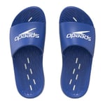 Speedo Junior Slides | Pool Sliders | Kids Footwear, Navy, 13 UK Child