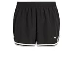 adidas Women Marathon 20 Running (Plus Size) Shorts, 3XL Plus Size Black/White