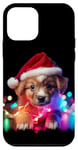 Coque pour iPhone 12 mini Motif chien de Noël mignon pour bébé chiot