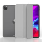 (2018 2020 iPad 12.9Gray) Uudelle 2021 iPad Pro 11 2nd Gen Case 2018 iPad Pro 11 Case iPad Pro 12.9 2021 pehmeälle silikonisuojalle Auto Sleep/Wake Smart Case