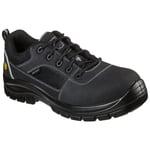 2024 Skechers Mens Trophus Steel Toe Cap Safety Shoe Leather Trainer Memory Foam