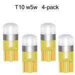 t10 w5w gul orange 4-pack Led lampor med 1st 3030smd chip 194 Orange Gul-Orange 4-pack