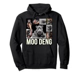 Funny Cute Pygmy Hippo Moo Deng Snapshots Photos Pullover Hoodie