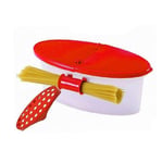 Angoter Perfect Pasta Cooker Heat Resistant Pp Boat Microwave Steamer Boat Strainer Pasta Microwave Kitchen Tools Spaghetti Bowl
