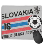 Euro 2016 Football Slovakia Slovensko Ball Grey Customized Designs Non-Slip Rubber Base Gaming Mouse Pads for Mac,22cm×18cm， Pc, Computers. Ideal for Working Or Game