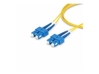 Startech.Com 10M (32.8Ft) Sc To Sc (Upc) Os2 Single Mode Duplex Fiber Optic Cable, 9/125Μm, Laser Optimized, 40G/100G Zipcord, Bend Insensitive, Low Insertion Loss - Lszh Fiber Patch Cord (Smdos2scsc10m) - Koblingskabel - Sc/Upc-Enkeltmodus (Hann) T