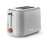 Tower Scandi 2 Slice Toaster with Wooden Accents T20027GRY (Dove Grey)